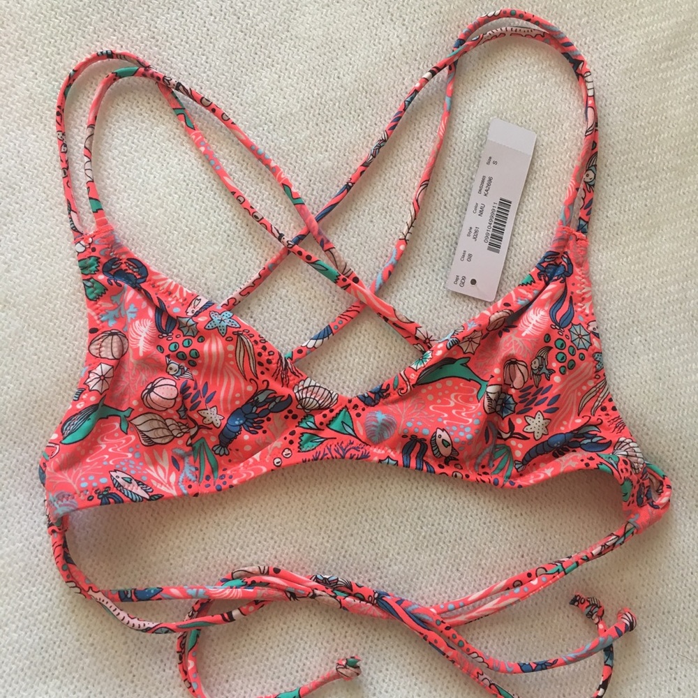 NTW JCrew Strappy Swim Top